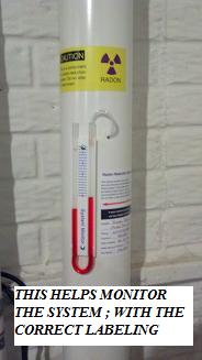 RADON MANOMETER GAUGE